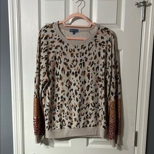 Democracy Brown and Cream Sweatshirt